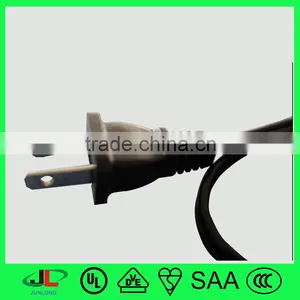 125V 2 Pin UL Power Plug UL CSA 2 Pin Electrical Polarized Plug With AC Power Lead thumbnail-1