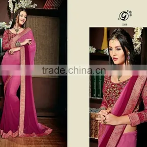 Shaded Designer Sarees For Women thumbnail-1