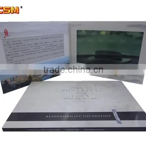Hot 10 Inch Chrome Paper uv Printing Lcd Video Greeting Card Digital Business Card Video Brochure for Advertising thumbnail-1