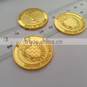 Gold Plating Embossed Double Side Custom Metal Coin thumbnail-4