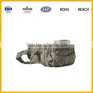 Factory Direct Sale Fashion Multilayer Men and Women Canvas Waist Bag for Outdoor and Sports thumbnail-2