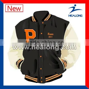 Hot Sales Popular Style Varsity Jacket Man's Baeball Coat thumbnail-1