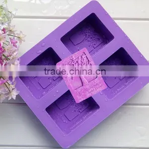 Handmade Silicone Square Soap Mold High Temperature Resistant Silicone Soap Molds thumbnail-1