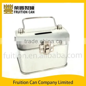 Small Coin Money Saving Tin Box Piggy Bank thumbnail-1
