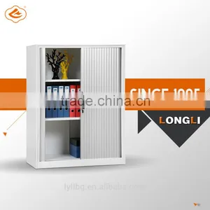 Mordern Livingroom Corner Shelf Cabinet With 2 Sliding Doors thumbnail-2