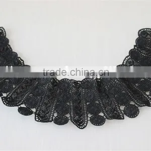 Mysterious Latest Woman Collar Designs Black Flower Pattern Neck Collar thumbnail-3