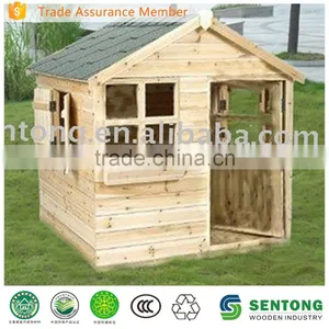 Simple Wooden Playhouse thumbnail-1