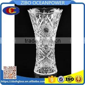 Glass Vase Clear Glass Flowerpot Carving Glass Vase for Flower thumbnail-1