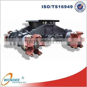 Factory Price 28 Ton Tandem Bogie Axle Trailer thumbnail-1