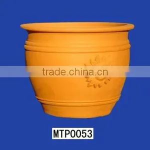 Sun-face Terracotta Clay Ancient Pot thumbnail-1