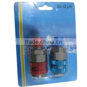 High and Low Pressure Side Couplers / Quick Connector QC-12H/L / Copper Side Couplers Fitted With 1/4''SAE Male thumbnail-1