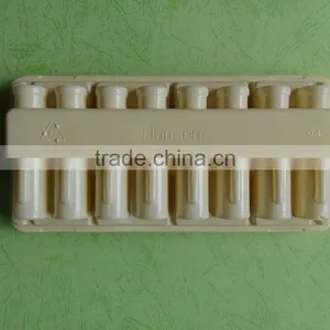 Yellow Divided Plastic Oral Liquid Bottle Package Tray, Vial Package Tray thumbnail-2