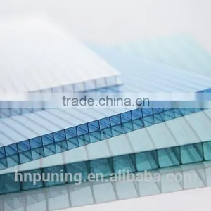 pc Hollow Sheet/Polycarbonate Roofing Sheet/sun Sheet for Carport Canopy Skylight Greenhouse Ten Years Quality thumbnail-3