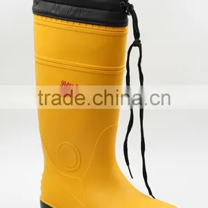 Hot Winter Fur Lining Hunter Safety Boots Working Boots With Lock thumbnail-1