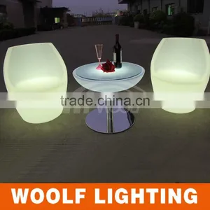 Modern Appearance Nightclub Bar Glow LED Plastic Furniture thumbnail-4