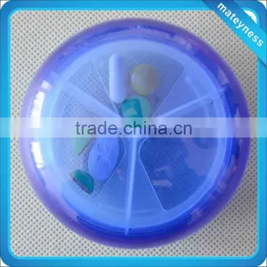 Plastic Round Pill Container thumbnail-1