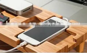 DIY Bamboo Wooden Keyboard Desk Organizer thumbnail-3