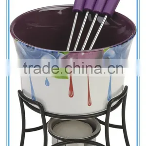 Fondue Set, Chocolate Fondue Set, Mini Fondue Set, Stainless Steel Fondue Set, thumbnail-1