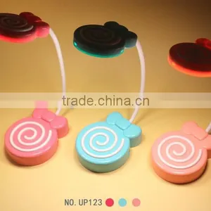 New Arrival Cute Lollipop Candy Design LED Table Lamp, Creative Flexible Smart Touch Sensor Rechargeable Decorative Night Light thumbnail-5