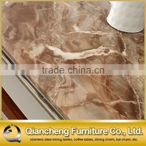 Fashion Wooden Led tv Stand Furniture With Showcase Marble Top thumbnail-4