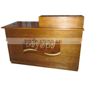 Nail Salon Reception Desk Solid Wood Office Table Design Receptionist Table DS-9-M-YS005 thumbnail-1
