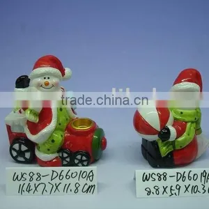 Cheap Dolomite Snowman Candle Holder thumbnail-1