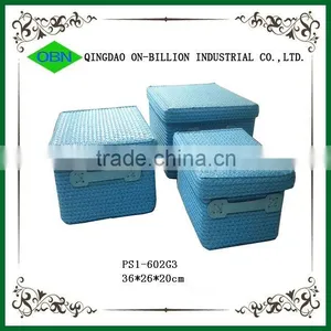 Cheap Colorful pp Basket With Lid thumbnail-1