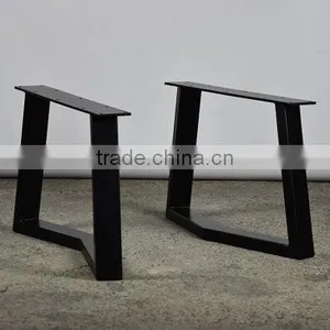 Resturant Wooden Coffee Table Iron Black 15 Inch Metal Bases,metal Bench Leg thumbnail-1