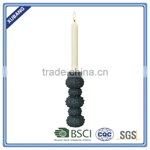 Poly Resin Twin Round Shell Candle Holder thumbnail-2