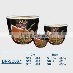 Vietnamese Ceramic Indoor Pot/ Indoor Planter BN-SC067 thumbnail-1