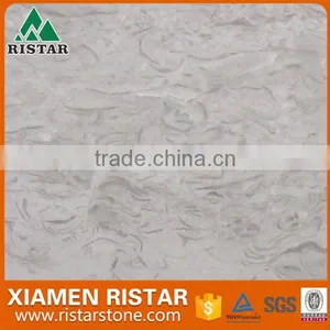 China Grey White Crystal Bianco Marble Tiles and Slabs thumbnail-1