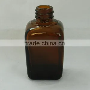 50ml Oil Spray Bottle Square Amber Oil Spray Bottle With Gold Aluminum Sprayer and Cap thumbnail-5