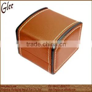 Personalized Leather Clamshell Watch Box thumbnail-2