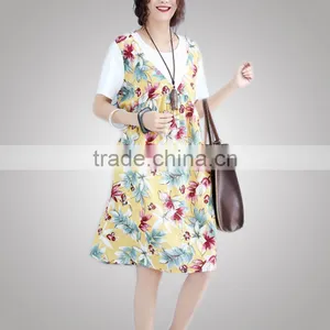 Popular Summer Plus Size Women Fancy Fabric Flowers For Dress For Fat thumbnail-2