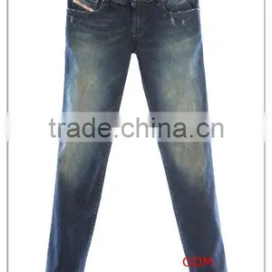 Latest Fashion Pencil Jeans Long Denim Pants for Lady thumbnail-1