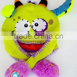 Wholesale Handmade Baby Acrylic Knit Custom Beanie thumbnail-6