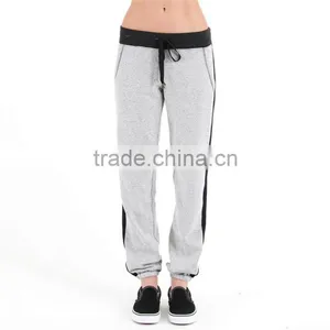 Custom Running Pants Grey and Black Cheap Wholesale Jogger Pants Unisex thumbnail-1