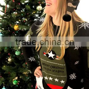 2016 Women Christmas Pullover Sweater thumbnail-2