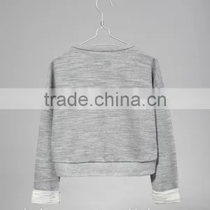 Custom Womens Long Sleeve Sweatshirt, Ladies Crop Top, Crewneck Sweatshirt thumbnail-4
