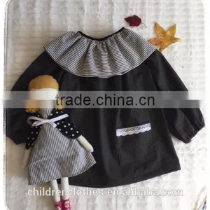 Boutique Girls Shirt Long Sleeve T-shirt Baby Black Design T-shirt thumbnail-2