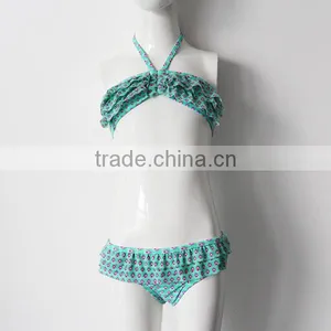 Young Girls Blue Fashion Swimwear thumbnail-3