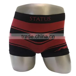 Black and Red Seamless Underpanties Male Lingerie Hot Underwear Mens Boxers thumbnail-1