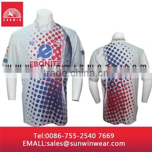 Wholesale Custom 100% Polyester Sublimation Print Dry Fit Polo Shirt Design thumbnail-6