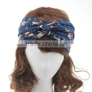 2015 Wholesale Flower Pattern Knit Headband thumbnail-1