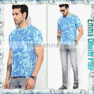 2017 Mens High Quality Customized Pattern Printing O-Neck T-Shirts thumbnail-4