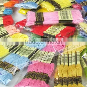 100% Egyptian Long Fibre Cotton 12 Pieces 8 m Cotton Floss Cross Stitch Thread thumbnail-1