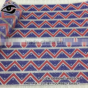 Wholesale Transparency Base Rhinestone Sheet Crystal Trim 23x40cm/sheet DIY Beaded Applique Bag /shoe Rhinestone Adhesive thumbnail-1