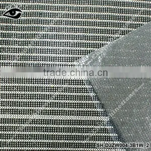 Adhesive Rhinestone Transfer SheetsTOP A Grade Glass Rhinestone Hotfix Mesh 3Row Black+1Row Crystal Rhinestone Mesh For Clothing thumbnail-1