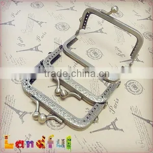 8cm Antique Bronze Metal Coin Purse Frame Clutch Purse Frame thumbnail-2