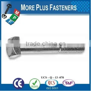 Made In Taiwan Stainless Steel Brass Plated Black Phosphate Square Head Bolt thumbnail-3